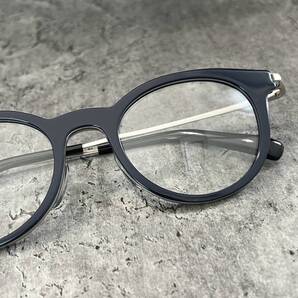 54◆n8ise ノイズ 眼鏡フレーム メガネ サングラス ボストン型 ネイビー シルバー MIZUHIKI 48□21-140 メンズ レディース eyewear