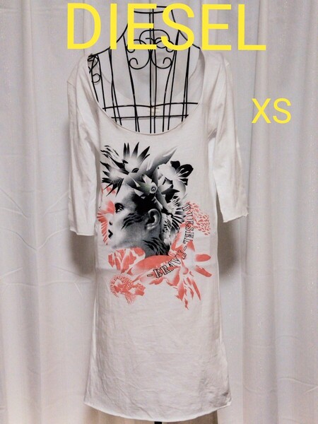 DIESEL 花柄プリント チュニック XS ディーゼル ワンピース