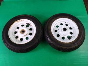 100 1F ホンダ ZOOK ズーク AF26 ホイール前後セット 中古 ② 20250327