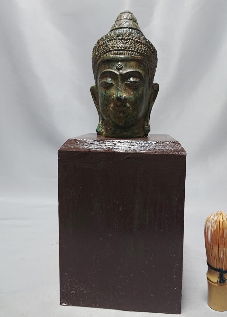 タイ仏像 古銅 アンティーク骨董 祈り癒し - アンティーク雑貨