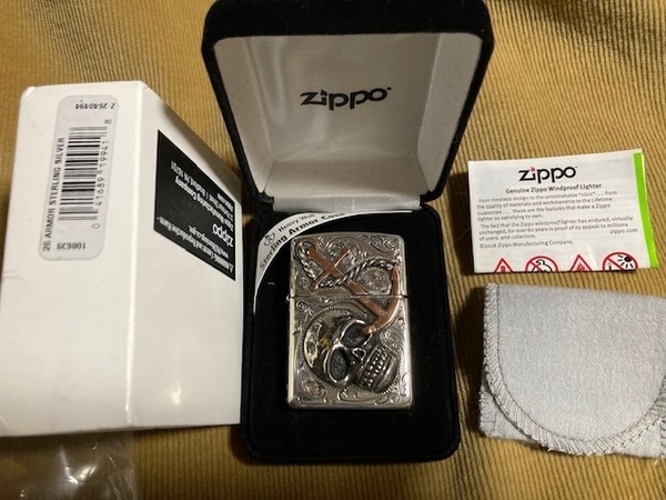 Zippo X SILVER KING SKULL & ANCHOR 新品未使用品!!