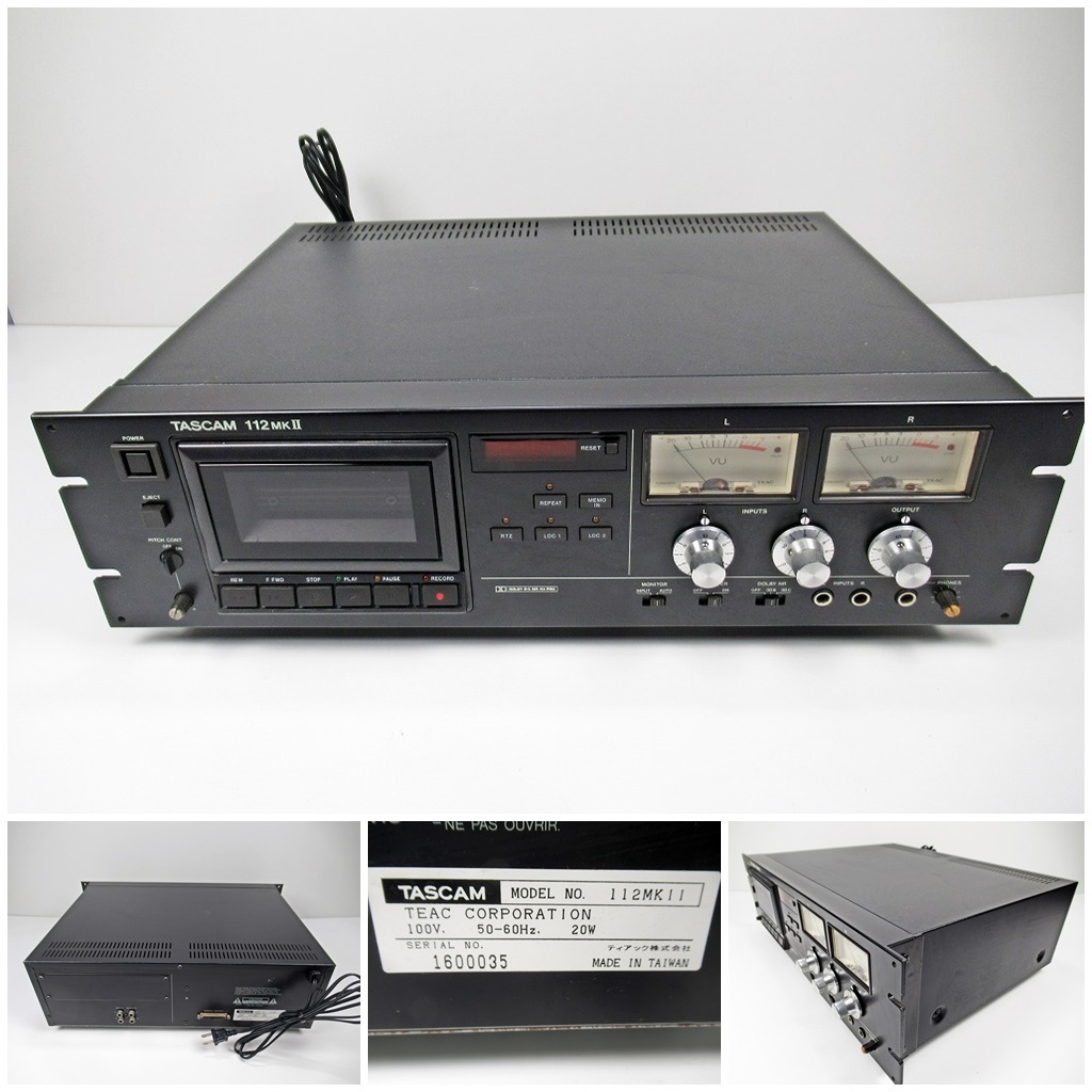Yahoo!オークション -「tascam 112」(一般) (カセットデッキ)の Yahoo!オークション -「tascam 112」(一般) (カセットデッキ)の