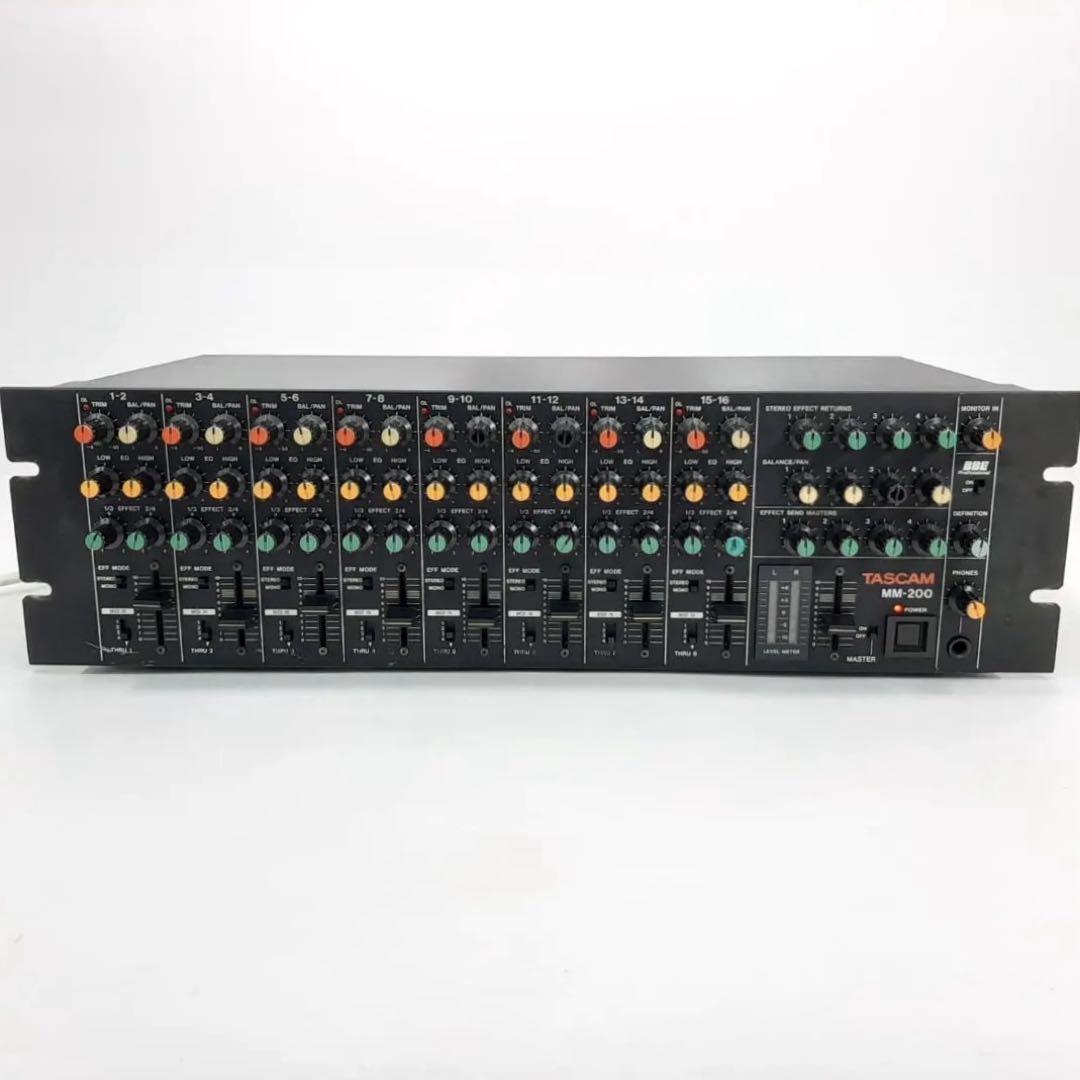 Yahoo!オークション - TASCAM MM-200 ステレオ8chライン Yahoo!オークション - TASCAM MM-200 ステレオ8chライン