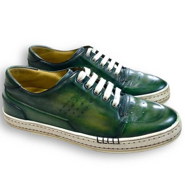 Berluti / Playtime Scrit Leather Sneakers ベルルッティ プレイタイム カリグラフィー スクリット パティーヌ レザー スニーカー 8.5