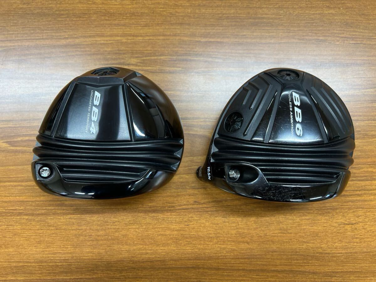 BB4 ブラック ドライバーヘッド中古単品＋カバー＋中古スリ−ブ