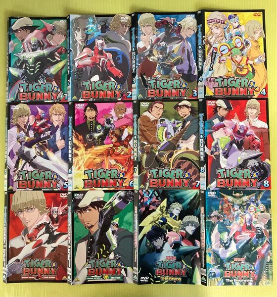 TIGER&BUNNY 8巻 劇場版など 4巻 全12巻セット 管理番号21933 DVD レンタル落ち アニメ