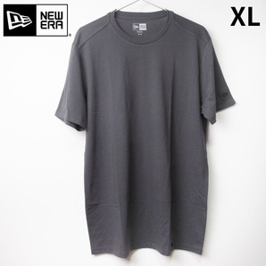 新品 NEW ERA クルーネック 半袖 無地Tシャツ グレー XL