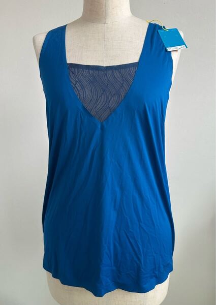 ★送料無料 新品 sloggi move トリンプ タンクトップ 青 size M