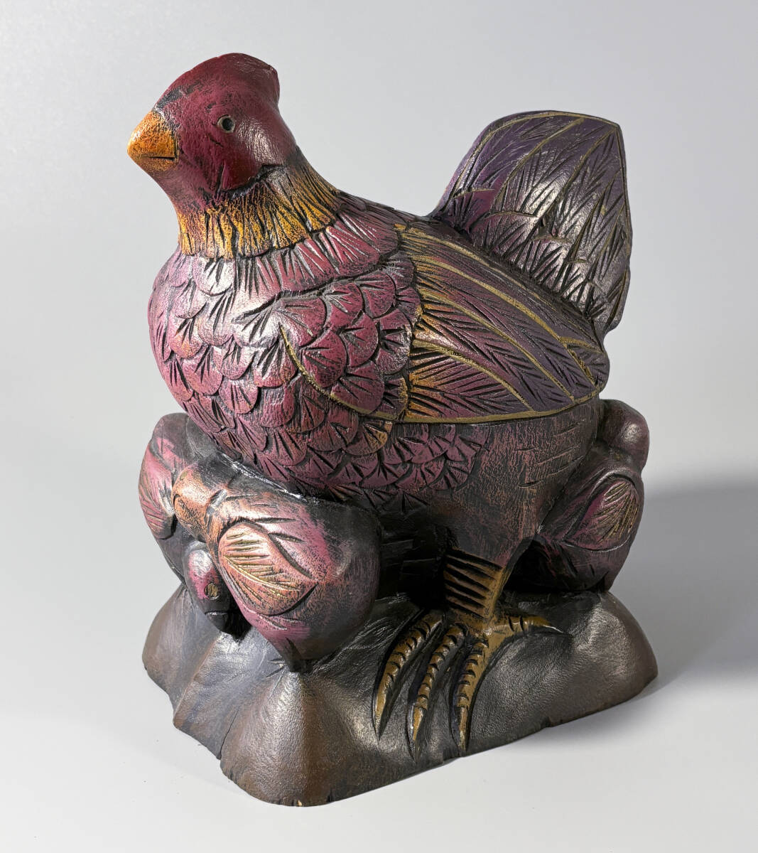 Yahoo!オークション -「木彫り 置物 鳥」(木工、竹工芸) (工芸品 Yahoo!オークション -「木彫り 置物 鳥」(木工、竹工芸) (工芸品