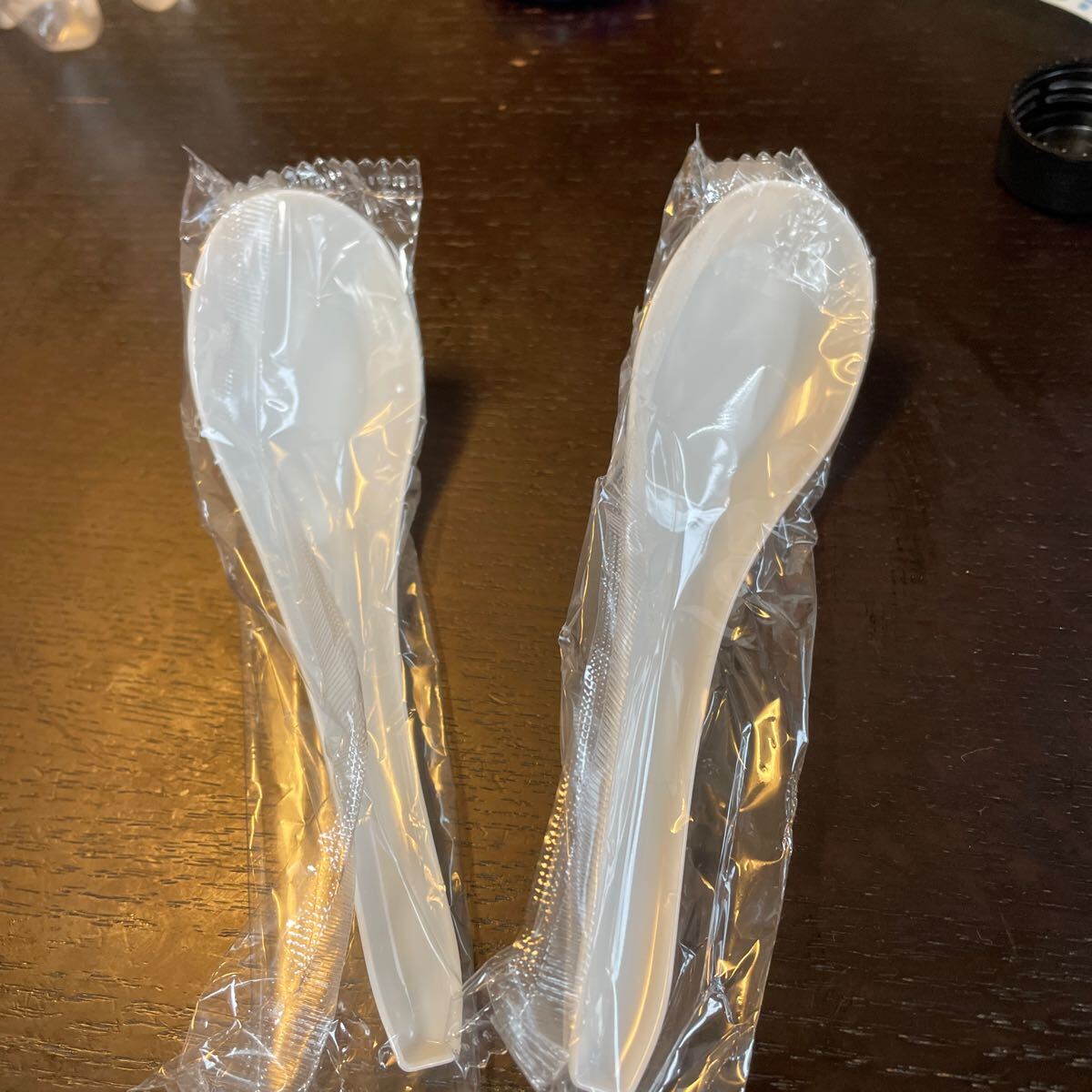 使い捨て　レンゲ　プラスチック　7個　ナイロン個装