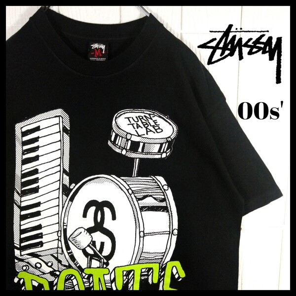 【STUSSY】00s' Turntable lab コラボ Tシャツ