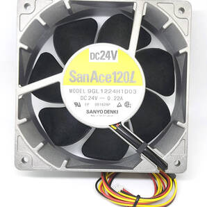 山洋電気 24V DCファン San Ace 120L 9GL タイプ DC24V 0.22A 120×120×38mm 2600rpm DC ファン 高寿命 高信頼性 9LB1224H1 SANYO DENKI