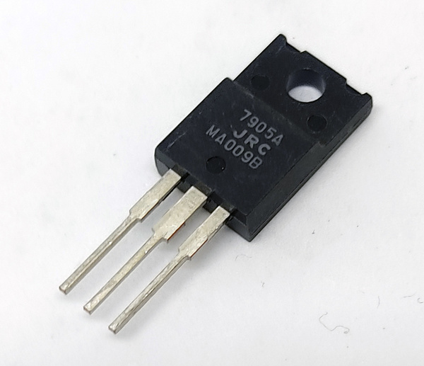 三端子レギュレーター 7905 -5V1.5A 負電源用 7905 TO-220フルモールドパッケージ マイナス電源 -5V 3端子レギュレータ