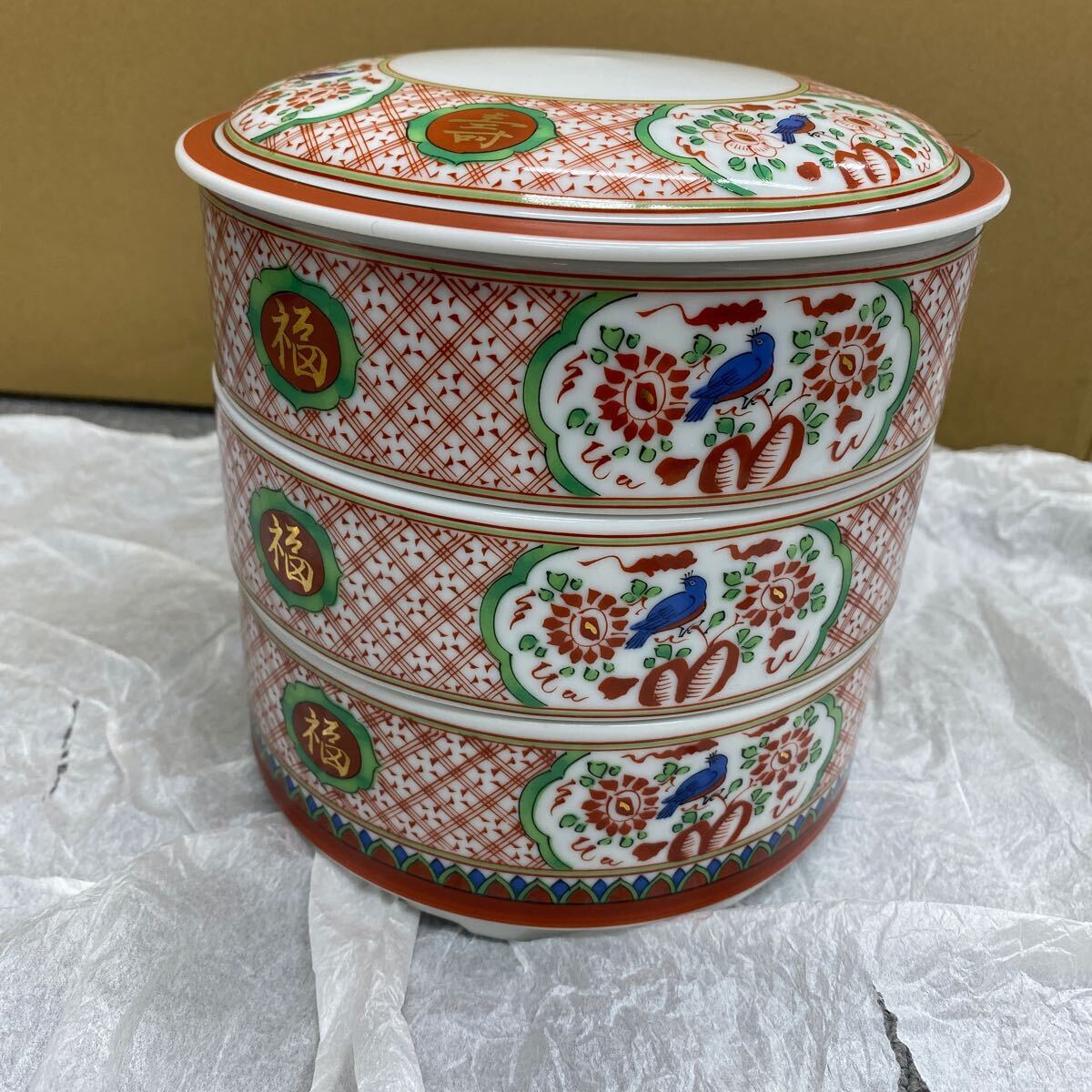 Yahoo!オークション -「三段重 陶器」(キッチン、食器) の落札 Yahoo!オークション -「三段重 陶器」(キッチン、食器) の落札