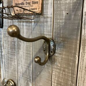 【VINTAGE】ウォールフック 壁掛けフック ハンガー掛け コートフック 店舗什器 アンティーク 古着 US 店舗什器 古道 vintage