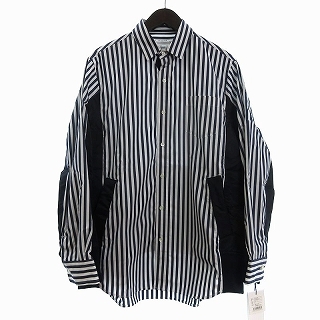sacai - 美品 sacai ストライプ シャツ チュニック サイズ1の