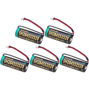 5 шт. комплект SH284552520 CR17450E-R(3V) CR17450E-R-CN23 CR-AG(3V) C25P большая вместимость lithium батарейка сменный жилье огонь сигнал тревоги контейнер замена SH28455 и т.п. соответствует