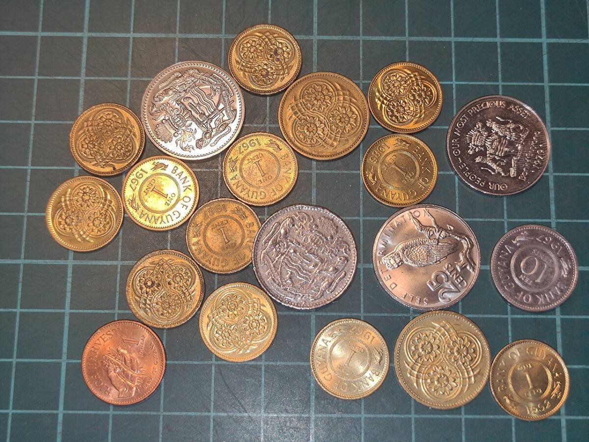 Yahoo!オークション -「ガイアナ共和国」(硬貨) (貨幣)の落札