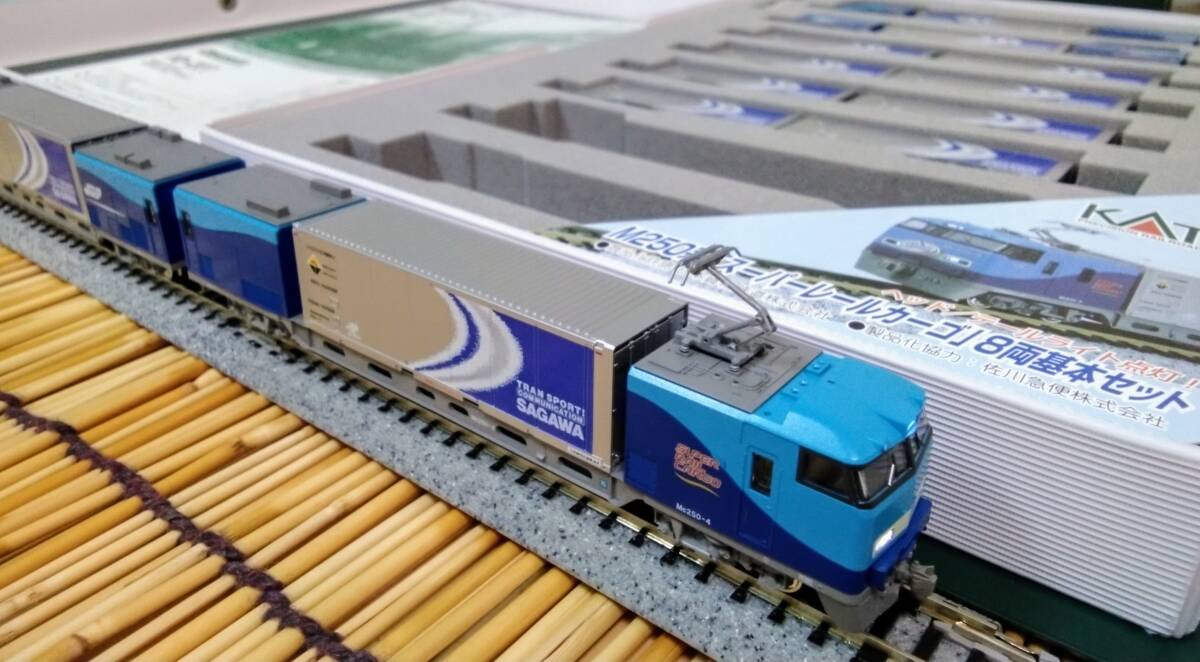 KATO 旧ロゴM250系スーパーレールカーゴ8両基本セット中古美品