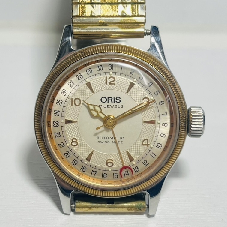 美品 オリス ORIS 手巻き機械式1980年代ヴィンテージメンズ