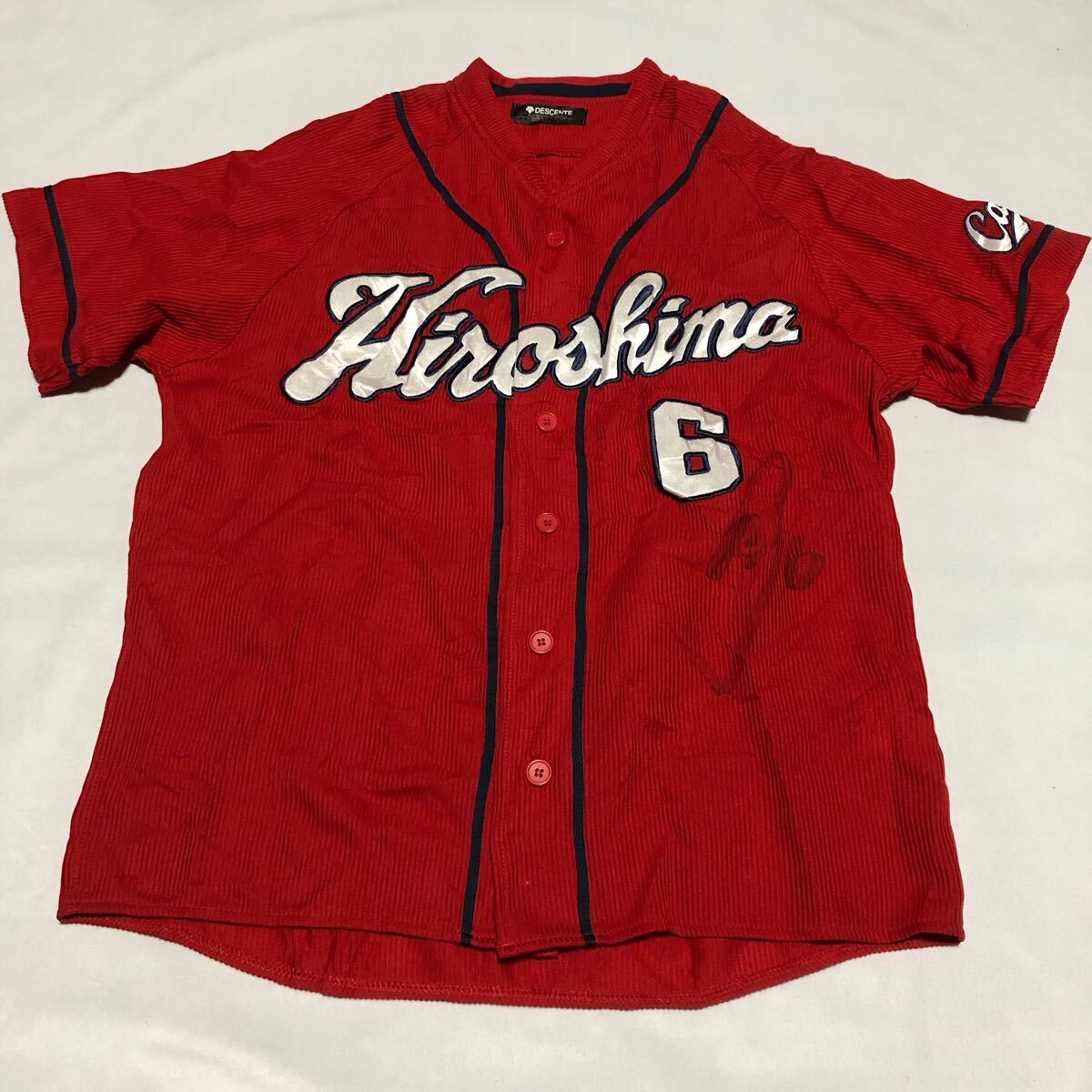 広島カープ15 明 安仁屋宗八 1980[日本一]実使用ユニフォーム