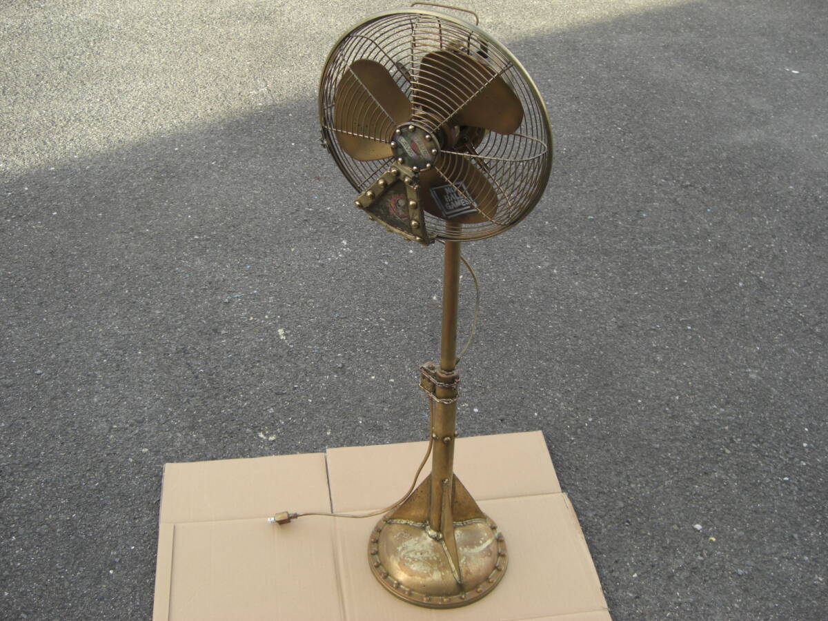 扇風機 サーキュレーター レトロ調 クラッシックタイプ 真鍮