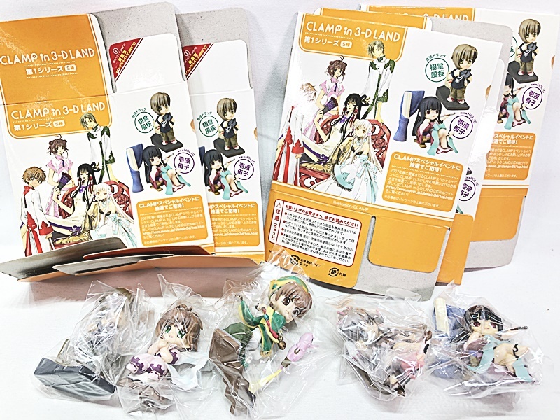 CLAMP IN 3-D LAND Figure set of 5 vol.2 3D tsubasa Syaoran