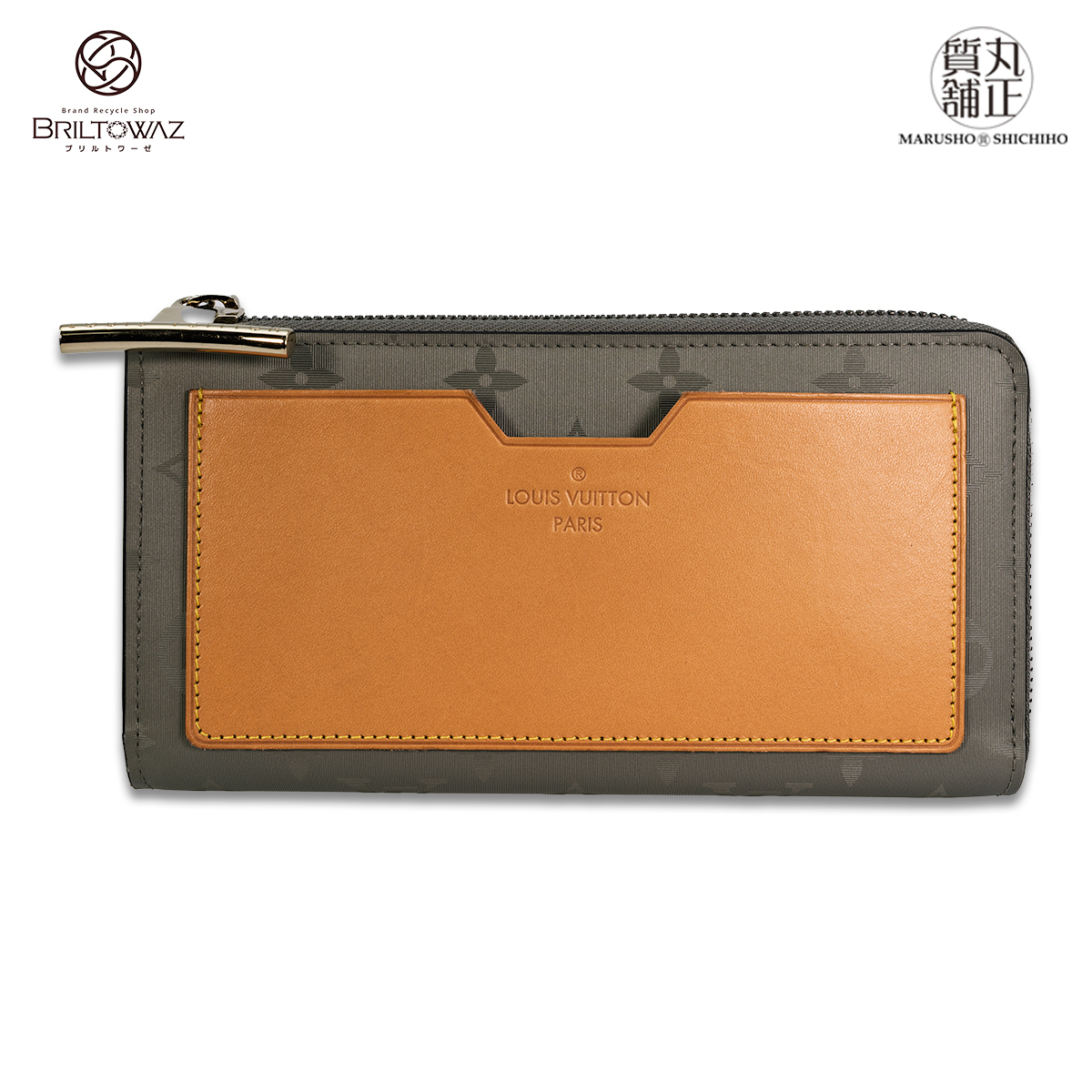 ルイヴィトン モノグラムチタニウム ポルトフォイユコスモス M63237 L字フ