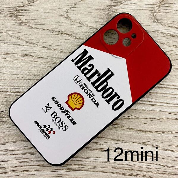 マールボロ マクラーレン ホンダ iPhone 12 mini ケース F1 McLaren Honda マルボロ アイルトン・セナ スマホ