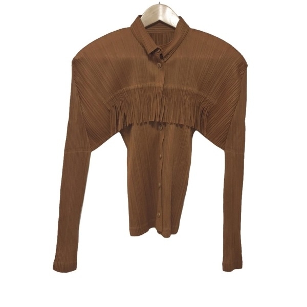 プリーツプリーズ　フリンジトップス Yahoo!オークション -「pleats please フリンジ」の落札相場