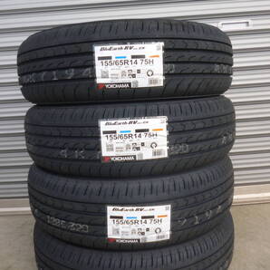 全国送料込■ヨコハマブルーアースRV03CK■155/65R14■軽自動車N-BOXタントムーヴスペーシアラパンデイズアルトウェイクデリカミニワゴンR