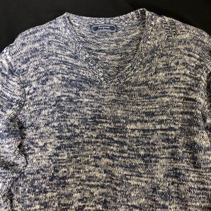 Request リクエスト ニット Vネック セーター ネイビー m s 送料無料