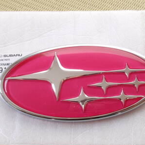 【リア新品を塗装】スバル 六連星エンブレム【チェリーレッド塗装】エクシーガ用★VMレヴォーグと同じ★91174SA005