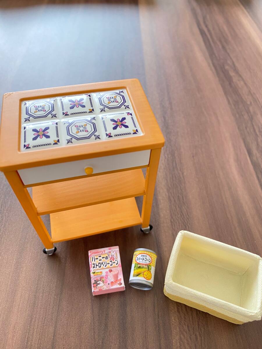 Re-MeNT - 『収納美人』キッチンワゴン&amp;円筒シェルフ【リーメントぷちサンプル】 126☆リーメント☆収納美人☆キッチンワゴン☆ぷちサンプル