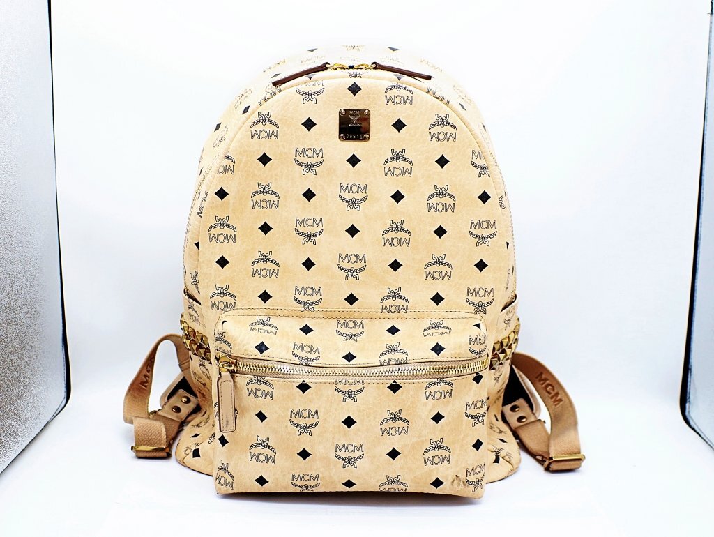 Yahoo!オークション -「mcm リュック ベージュ」(MCM) (え)の Yahoo!オークション -「mcm リュック ベージュ」(MCM) (え)の