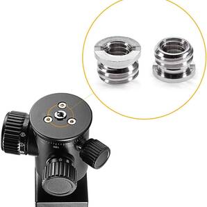 1個セット 三脚 雲台 マウント 変換 スクリュー ネジ アダプター 3/8インチ(オス) ⇔ 1/4インチ (メス)金属製