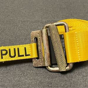 MADE IN ITALY製 HERON PRESTON インダストリアルベルト イエロー O/Sサイズ ヘロンプレストン ベルト イタリア製