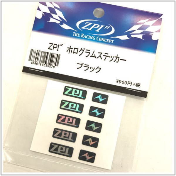 ZPI ホログラムステッカー ブラック リールデカール スマホ 小物アクセサリー シール