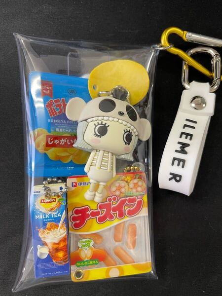 イルメール ガチャ詰めポーチ ウィンナー ポテチ ホワイト