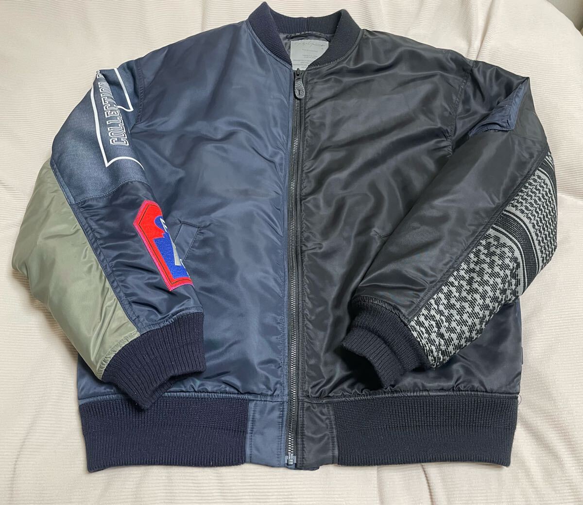 NEIGHBORHOOD - NEIGHBORHOOD NH X Schott . LEATHER COMBI MA-1