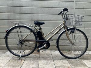 パナソニックViVi SS CITY ビビ(8.9Ah 5点灯バッテリー・充電器付)電動アシスト自転車27インチ BE-ENK732 内装3段変速 整備済み A2032401
