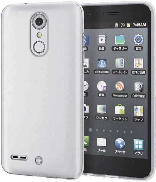 ELECOM LG it LGV36 極薄ソフトケース スーパークリスタルクリア ストラップホール付 TPU 匿名配送