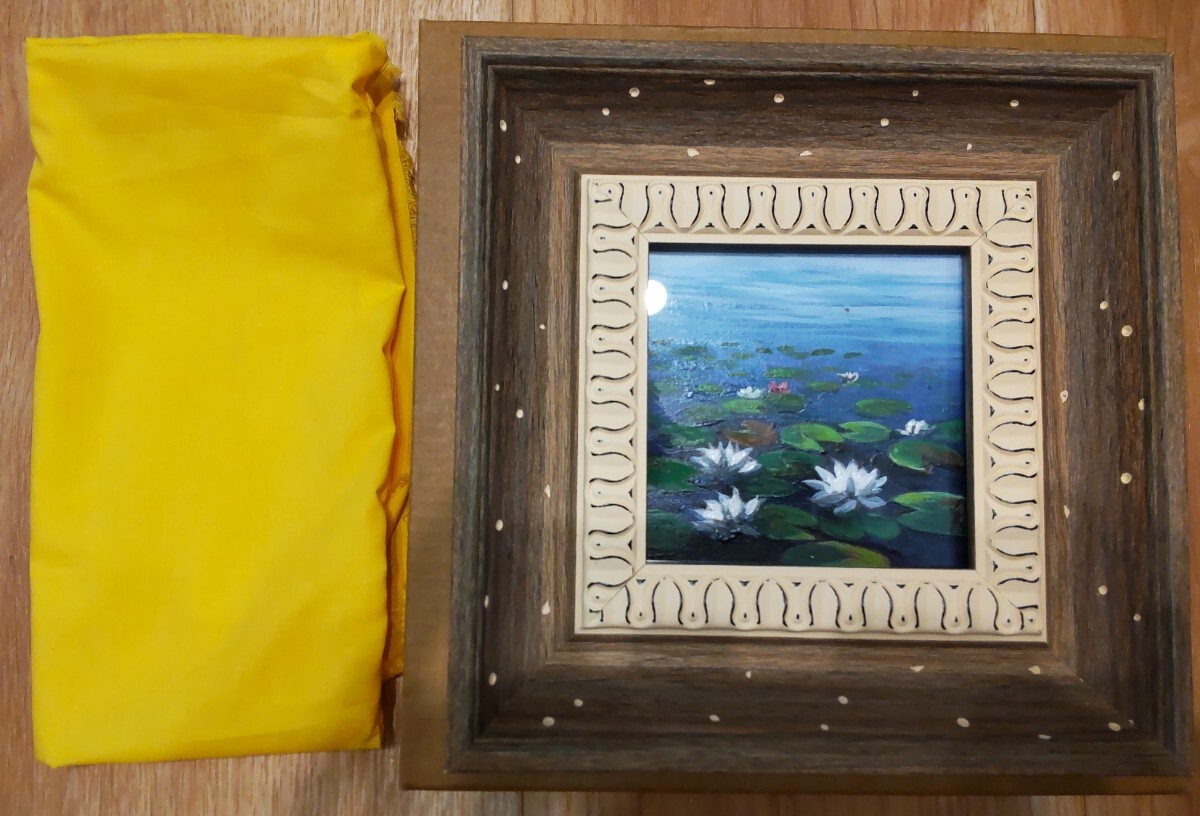 真作油彩画　風景画・大友修一　『奥日光の里』F10号本人サイン落款有り 真作油彩画 風景画・大友修一 『奥日光の里』F10号本人サイン