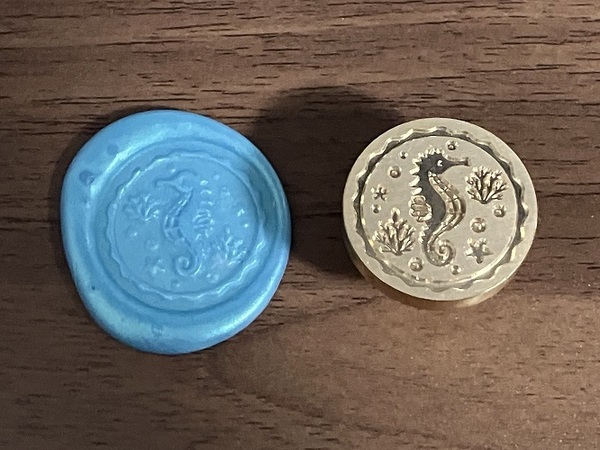 シーリングスタンプ ヘッド 25mm ( タツノオトシゴ )