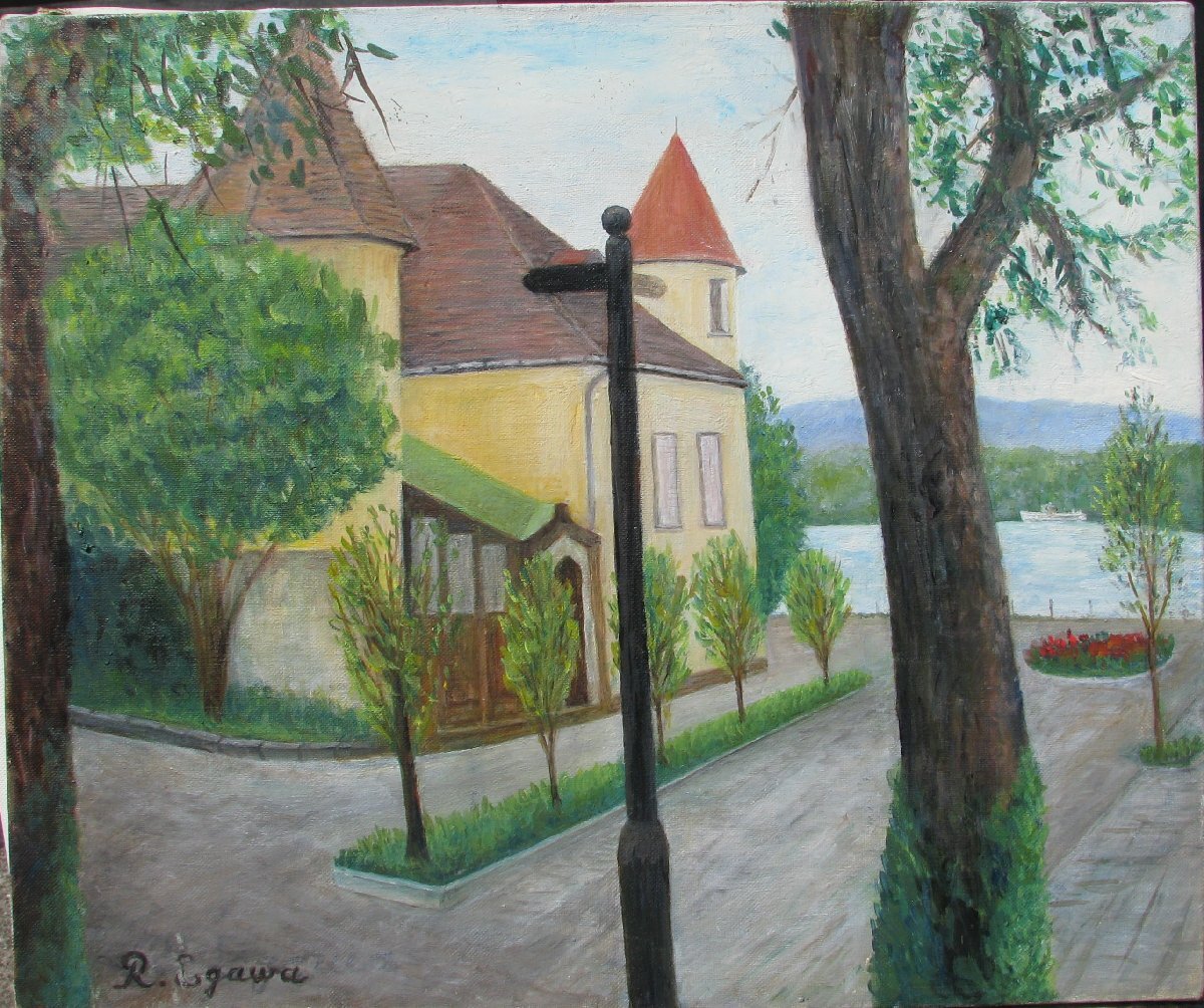 ラスロ　リドヴィッチ　油彩画　　アート　真作　ハンガリー画家 ラスロ リドヴィッチ 油彩画 アート 真作 ハンガリー画家 2025年