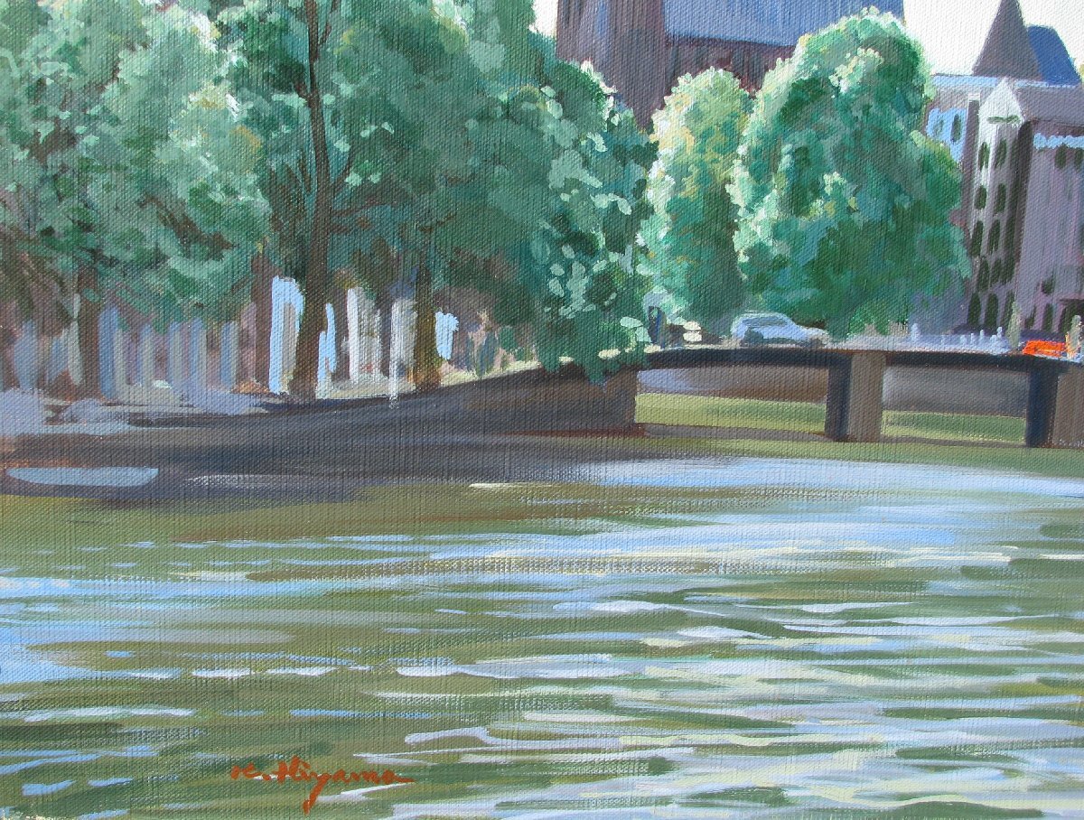 東京芸大小磯教室主要作家,檜山健三「戸隠春雪」F10号油彩,日本の原風景 東京芸大小磯教室主要作家,檜山健三「戸隠春雪」F10号油彩,日本の原