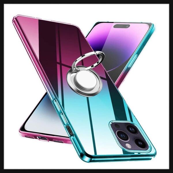 iPhone 14 Pro 用 ケース リング クリア アイフォン 14Pro