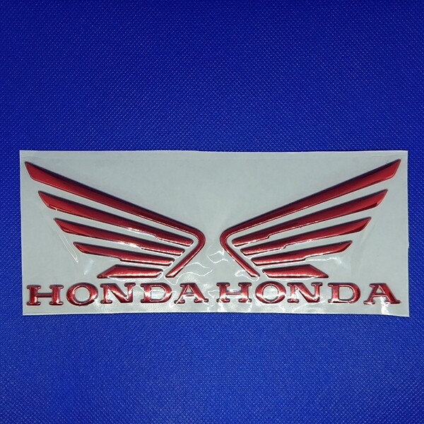 HONDA ウイング 切り抜き型 3D ステッカー 左右SET 9cm 新品 送料無料/ホンダ エンブレム モンキー カブ ゴリラ エイプ CBX CBR CB