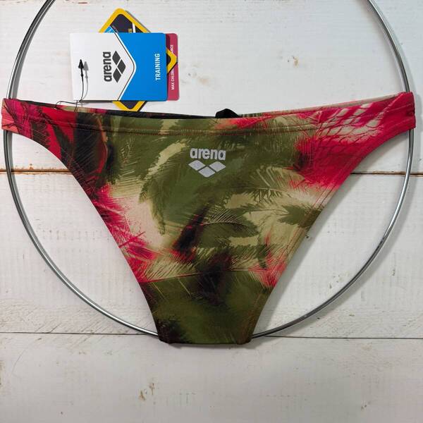 【即決】Arena アリーナ 女性用 ビーチバレー ビキニ ショーツ 水着 ブルマ Palm RED柄 海外28 その1