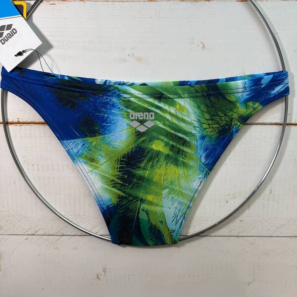 【即決】Arena アリーナ 女性用 ビーチバレー ビキニ ショーツ 水着 ブルマ Palm PIX BLUE柄 海外28 その4